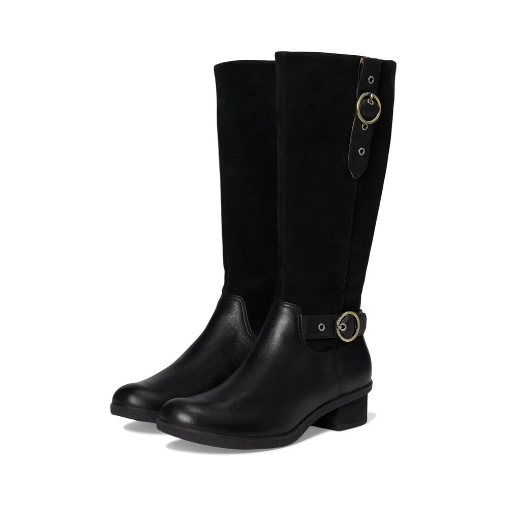 Dansko Women's Dawn Waterproof Tall Milled Leather‎ Boots NEW BLACK $274 EU 40